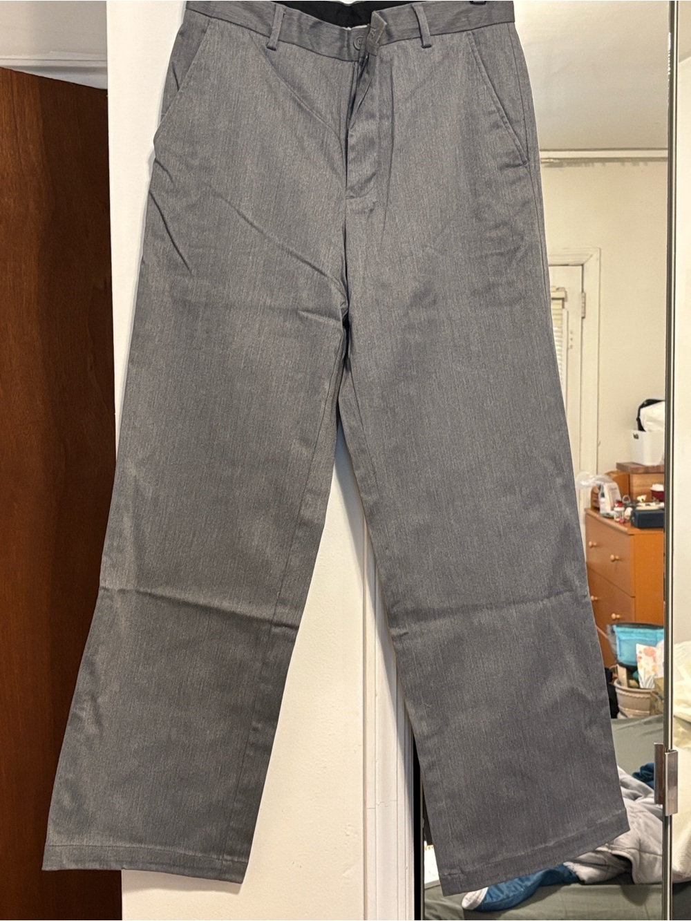 Express Men's Gray Stretch Chino Pants 30x30